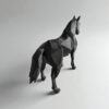 Елегантна фігура коня у стилі Low Poly - Скульптура кінь сучасний декор для дому та офісу