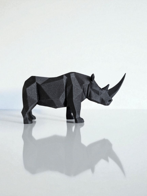 6890052549_rhino-sculpture-.png Статуетка геометрична фігура носорога Rhino Sculpture — арт-декор для офісу, кабінету, вітальні, полиці та подарунка