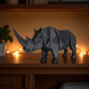 6890052557_rhino-sculpture-.png Статуетка геометрична фігура носорога Rhino Sculpture — арт-декор для офісу, кабінету, вітальні, полиці та подарунка