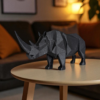 6890052559_rhino-sculpture-.png Статуетка геометрична фігура носорога Rhino Sculpture — арт-декор для офісу, кабінету, вітальні, полиці та подарунка