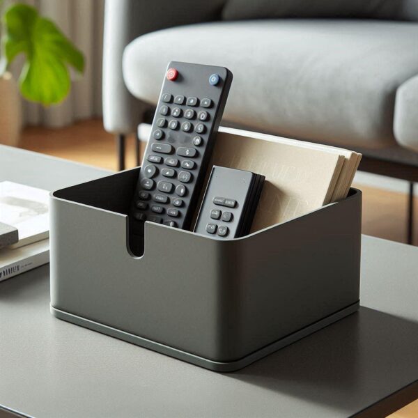 6890116095_minimal-box-.jpg Органайзер для пультів і аксесуарів мінімалістична коробка Minimal Box — настільний контейнер для вітальні, телефону, блокнотів, косметики та офісних дрібниць