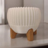 6891045754_tsvetochnyj-gorshok-na.jpg Квітковий горщик на ніжках Ribbed Bowl — фактурне кашпо для рослин, сукулентів, орхідей, фікусів і сучасного інтер’єру