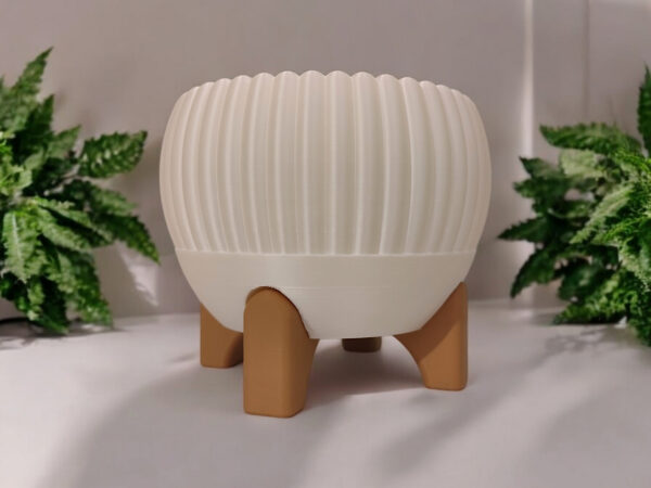6891045757_tsvetochnyj-gorshok-na.jpg Квітковий горщик на ніжках Ribbed Bowl — фактурне кашпо для рослин, сукулентів, орхідей, фікусів і сучасного інтер’єру
