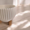 6891045760_tsvetochnyj-gorshok-na.jpg Квітковий горщик на ніжках Ribbed Bowl — фактурне кашпо для рослин, сукулентів, орхідей, фікусів і сучасного інтер’єру
