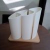 Настільний органайзер для ручок, олівців і косметики Flow Desk Organizer — підставка з кількома відділеннями для канцелярії, пензликів, аксесуарів і дрібниць