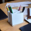 Настільний органайзер для ручок, олівців і косметики Flow Desk Organizer — підставка з кількома відділеннями для канцелярії, пензликів, аксесуарів і дрібниць