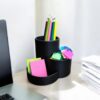 Настільний органайзер для ручок, олівців і аксесуарів Trio Desk — підставка з трьома секціями для канцелярії, косметики, дрібниць і робочого столу