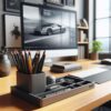 Настільний органайзер для канцелярії Desk Master — багатосекційна підставка з 9 відділеннями для ручок, олівців, кабелів, флешок і дрібниць