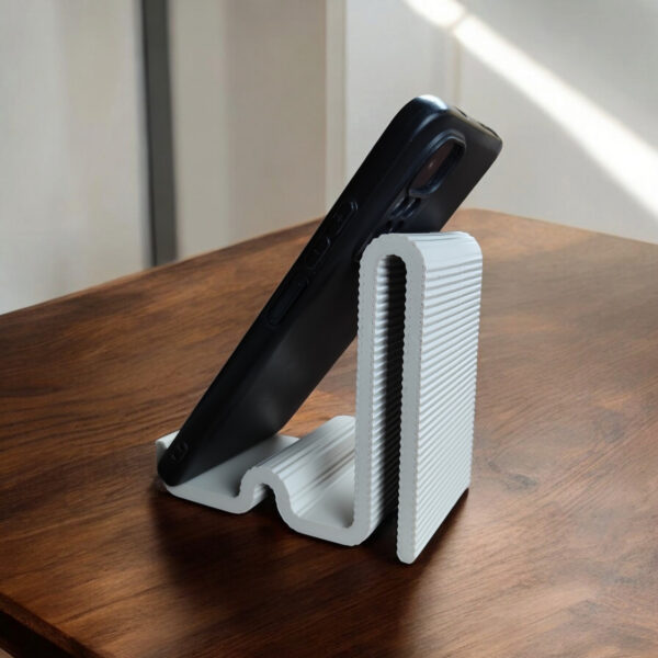 Підставка для телефону Wave Dock — рельєфна настільна підставка для смартфона, відео, дзвінків, дому, офісу та робочого столу