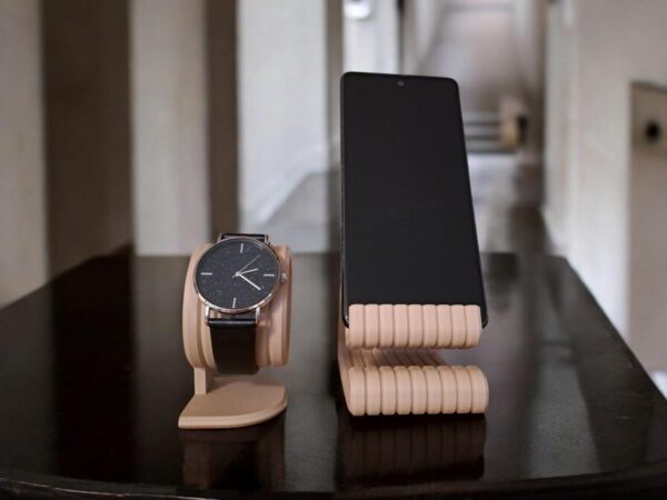 Підставка для телефону та годинника Duo Stand — настільний комплект для смартфона, годинника, тумби, офісу та робочого столу