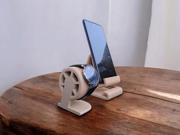 Підставка для телефону та годинника Duo Stand — настільний комплект для смартфона, годинника, тумби, офісу та робочого столу