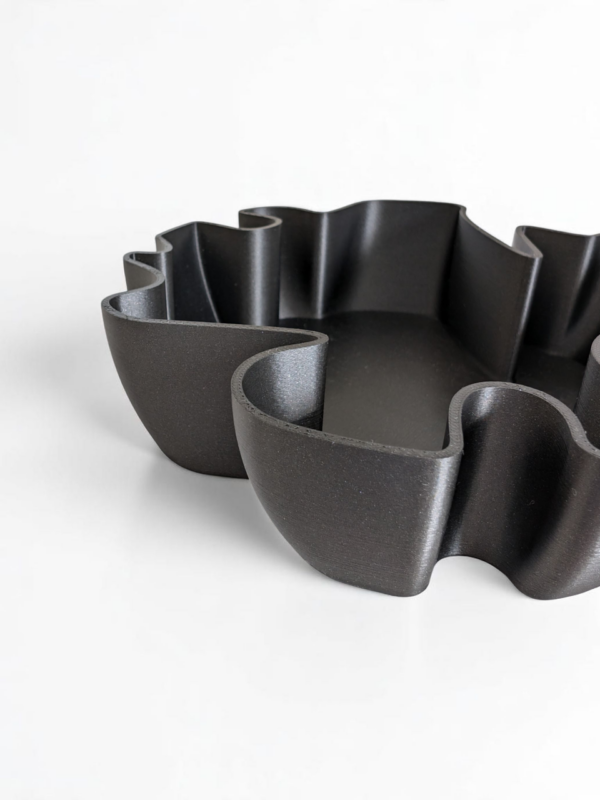 Декоративна чаша для ключів, прикрас і дрібниць Organic Wave Bowl — хвиляста підставка для дому, офісу, кухні та сучасного інтер’єру