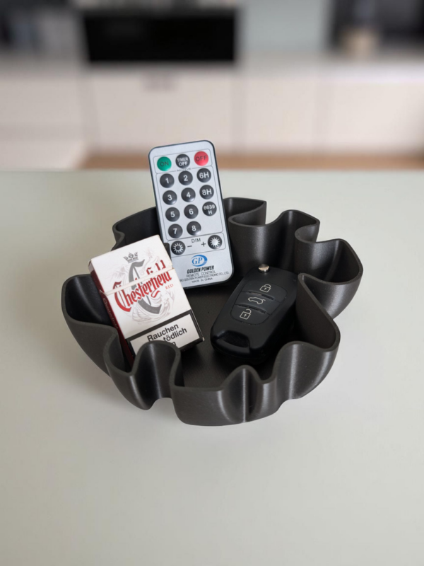 Декоративна чаша для ключів, прикрас і дрібниць Organic Wave Bowl — хвиляста підставка для дому, офісу, кухні та сучасного інтер’єру