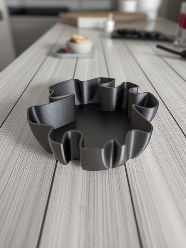 Декоративна чаша для ключів, прикрас і дрібниць Organic Wave Bowl — хвиляста підставка для дому, офісу, кухні та сучасного інтер’єру