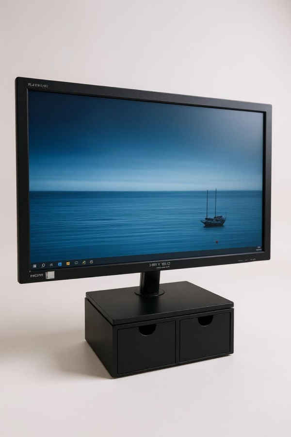 6901504800_minimalistichnyj-organajzer-s.png Органайзер з двома шухлядами для столу Desk Drawer Organizer MR025 — настільна тумба для канцелярії, кабелів, косметики, аксесуарів і дрібниць