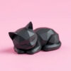 Декоративна статуетка кота Low Poly Cat — геометрична фігура кішки для дому, офісу, кав’ярні, фотозони та подарунка