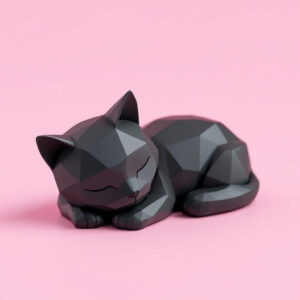 6911823217_geometricheskij-art-kot-v.jpg Декоративна статуетка кота Low Poly Cat — геометрична фігура кішки для дому, офісу, кав’ярні, фотозони та подарунка