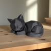 Декоративна статуетка кота Low Poly Cat — геометрична фігура кішки для дому, офісу, кав’ярні, фотозони та подарунка