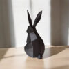 Декоративна статуетка кролика Low Poly Bunny — геометрична фігура для дому, офісу, кав’ярні, фотозони та подарунка