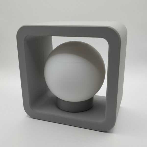 Корпус для настільної лампи під патрон E27 Minimal Cube Light — мінімалістична основа для нічника, світильника, декору та арт-об’єкта