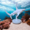 6918020406_statuetka-akuly-molota-.png Скульптура акули-молота Ocean Hammer Decor — декоративна фігура для дому, офісу, полиці та сучасного інтер’єру