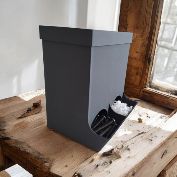 Контейнер-диспенсер EasyDrop Organizer — настільний органайзер з двома секціями для кріплення, LEGO, канцелярії та дрібниць