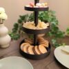 Трирівнева етажерка для сервірування Table Treat Tower — багатоярусна підставка для закусок, печива, солодощів, фруктів та святкового столу