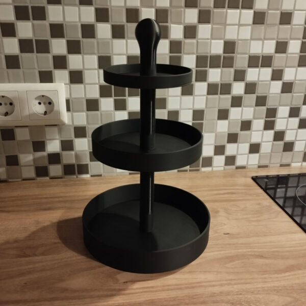 Трирівнева етажерка для сервірування Table Treat Tower — багатоярусна підставка для закусок, печива, солодощів, фруктів та святкового столу