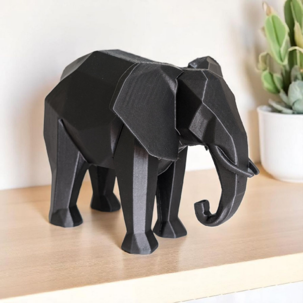 Статуетка слона Balance Elephant Decor — геометрична декоративна фігурка для дому, офісу, полиці та подарунка