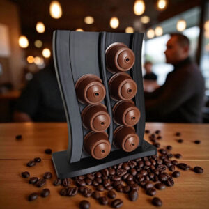 Капсульна стійка Coffee Capsule Dock — вертикальний органайзер для капсул Dolce Gusto, кавової зони, кухні та офісу