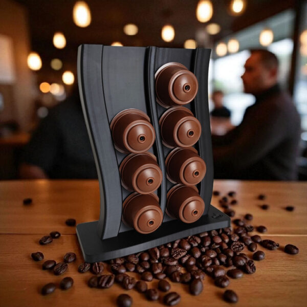 7003137441_vertikalnaya-podstavka-dlya.jpg Капсульна стійка Coffee Capsule Dock — вертикальний органайзер для капсул Dolce Gusto, кавової зони, кухні та офісу