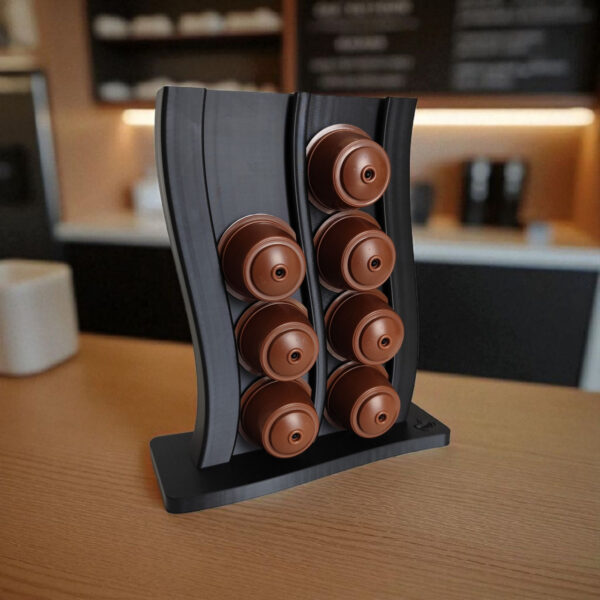 7003137444_vertikalnaya-podstavka-dlya.jpg Капсульна стійка Coffee Capsule Dock — вертикальний органайзер для капсул Dolce Gusto, кавової зони, кухні та офісу