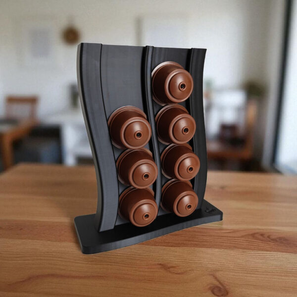 7003137465_vertikalnaya-podstavka-dlya.jpg Капсульна стійка Coffee Capsule Dock — вертикальний органайзер для капсул Dolce Gusto, кавової зони, кухні та офісу