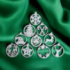 Ажурні ялинкові підвіски Winter Ornament Set з екологічного пластику — новорічні прикраси для ялинки, подарунків, фотозон та святкового декору