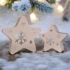 Новорічна зірка Snow Star Decor з екологічного пластику — декоративна фігура зі сніжинкою для ялинки, святкового інтер’єру та фотозони