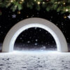 Декоративна арка Nordic Glow Arch з екологічного пластику — мінімалістичний новорічний декор для фотозони, полиці, вітрини та святкового інтер’єру