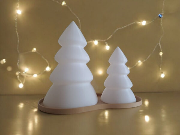 Набір декоративних ялинок Winter Tree Set — новорічні фігури з підставкою для святкового декору, дому та фотозони