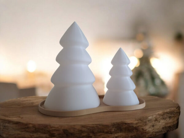 Набір декоративних ялинок Winter Tree Set — новорічні фігури з підставкою для святкового декору, дому та фотозони