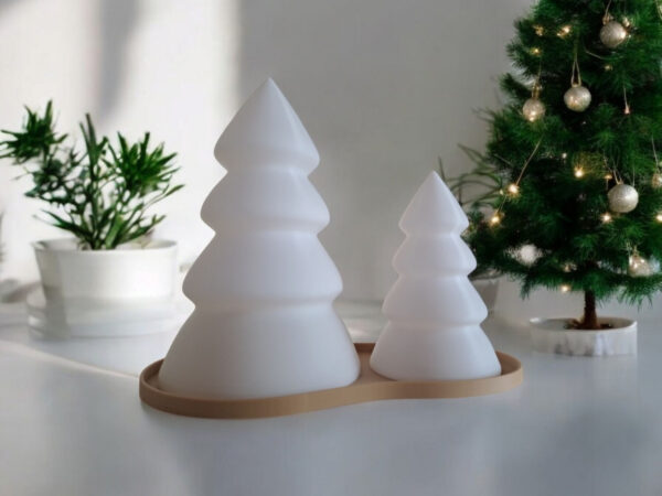 Набір декоративних ялинок Winter Tree Set — новорічні фігури з підставкою для святкового декору, дому та фотозони