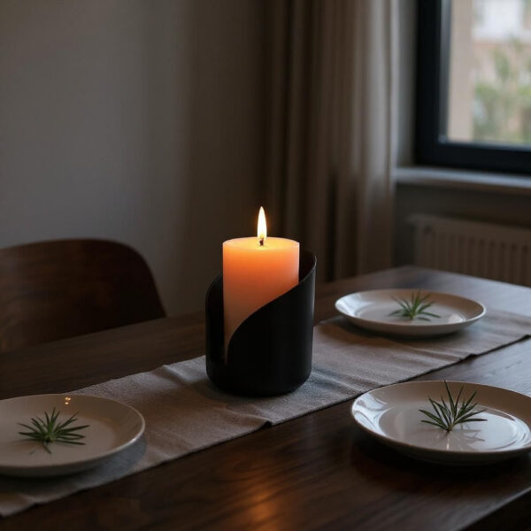 7021214849_podsvechnik-v-stile.jpg Хвилястий підсвічник Wave Candle Stand — декоративний тримач для циліндричної свічки, сучасного інтер’єру, затишку та подарунка
