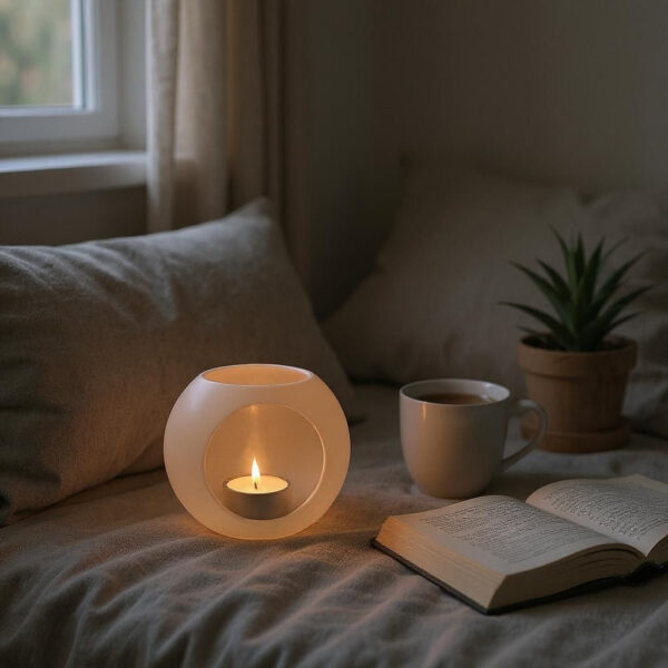 7021218823_podsvechnik-dlya-doma.jpg Круглий підсвічник Luna Dome Tealight — сферичний декоративний свічник для чайної свічки, затишного інтер’єру та м’якого світла