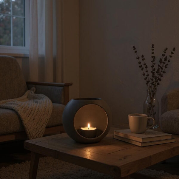 7021218824_podsvechnik-dlya-doma.jpg Круглий підсвічник Luna Dome Tealight — сферичний декоративний свічник для чайної свічки, затишного інтер’єру та м’якого світла