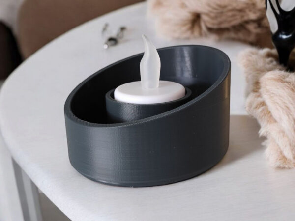 Мінімалістичний підсвічник Soft Glow Holder — компактний декоративний свічник для чайної свічки, затишку та сучасного інтер’єру