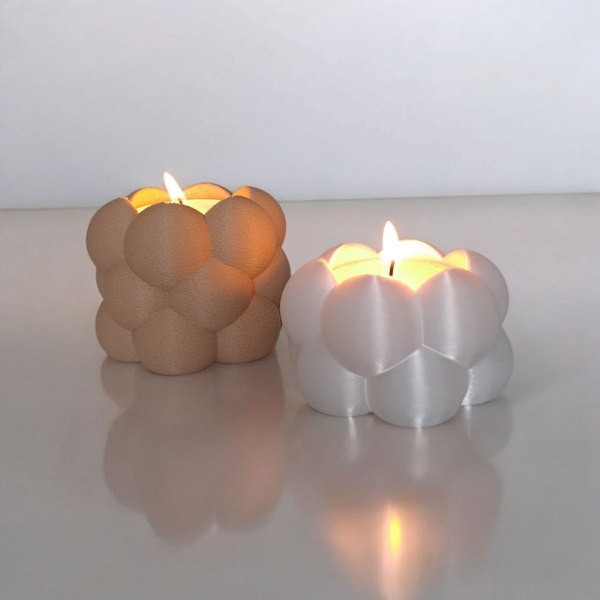 Підсвічник-квітка Bloom Tealight Decor — об’ємний декоративний свічник для чайної свічки, затишного інтер’єру та подарунка