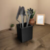 Квадратний органайзер для кухні Minimal Kitchen Holder — підставка для ложок, лопаток, вінчиків та кухонного приладдя