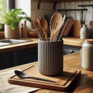Круглий органайзер для кухонного приладдя Round Kitchen Organizer — підставка для ложок, лопаток, вінчиків та кухонних аксесуарів