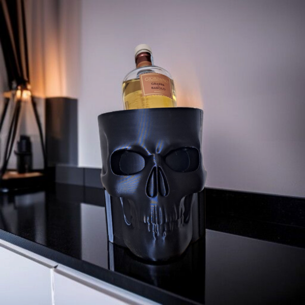 Тримач-охолоджувач для пляшки Череп Skull Bottle Cooler — декоративна підставка для напоїв, сервірування столу, вечірок, фотозон та подарунка