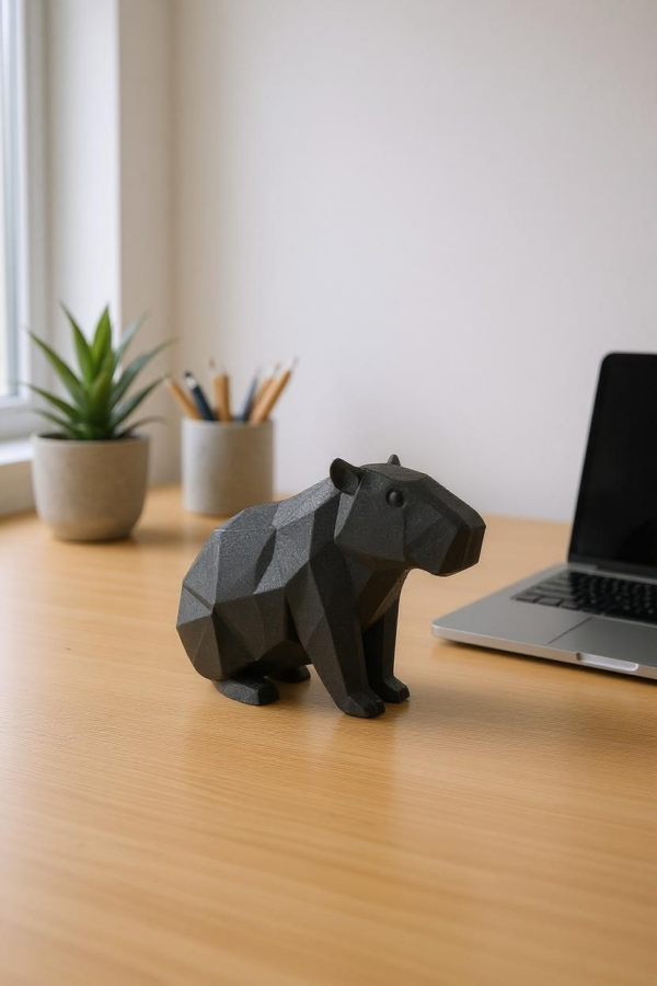Декоративна статуетка капібари Capybara Geo Decor — геометрична фігурка тварини для дому та подарунка
