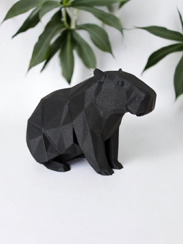 Декоративна статуетка капібари Capybara Geo Decor — геометрична фігурка тварини для дому та подарунка