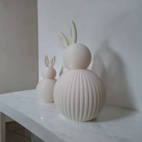 7027853414_dekorativnaya-statuetka-zayats.png Декоративні фігурки зайчиків Bunny Duo Decor — мінімалістичний декор для дому, дитячої кімнати та Великодня
